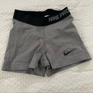 gray nike pros